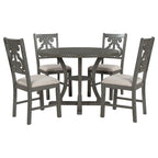 Ensemble table et chaises rondes 5 pièces