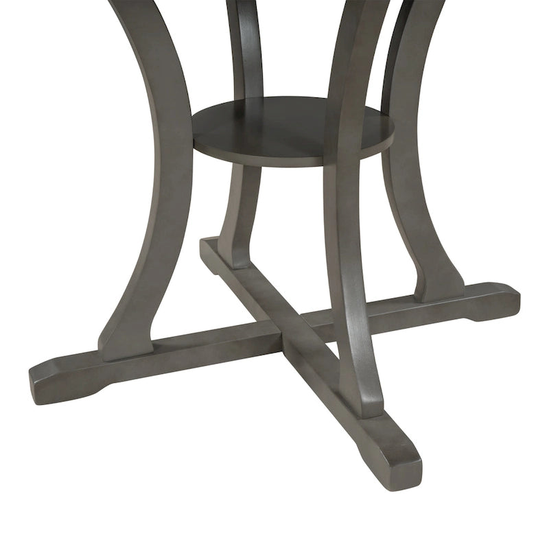 Ensemble table et chaises rondes 5 pièces