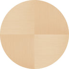 Table à manger moderne avec plateau rond et pied en métal