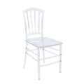 Chaise de salle à manger latérale moderne en acrylique avec dossier Windsor