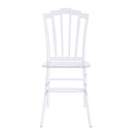 Chaise de salle à manger latérale moderne en acrylique avec dossier Windsor