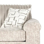 Fauteuil câlin et pouf en velours côtelé Nason Wide Wale