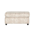 Fauteuil câlin et pouf en velours côtelé Nason Wide Wale