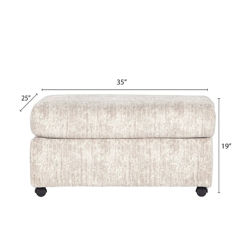 Fauteuil câlin et pouf en velours côtelé Nason Wide Wale
