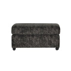 Fauteuil câlin et pouf en velours côtelé Nason Wide Wale