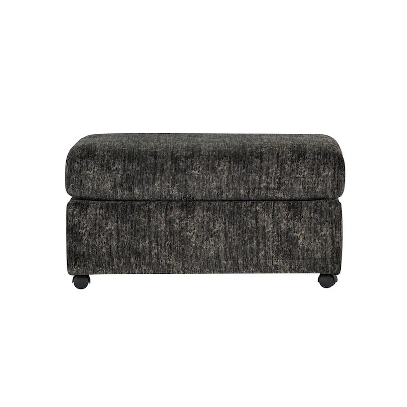 Fauteuil câlin et pouf en velours côtelé Nason Wide Wale