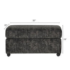 Fauteuil câlin et pouf en velours côtelé Nason Wide Wale