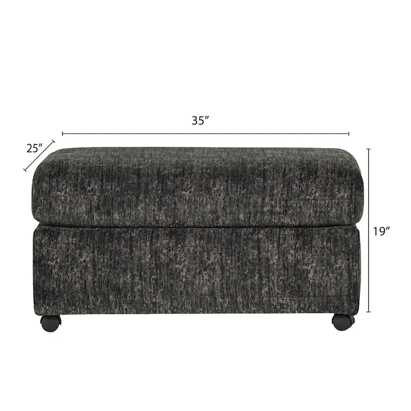 Fauteuil câlin et pouf en velours côtelé Nason Wide Wale